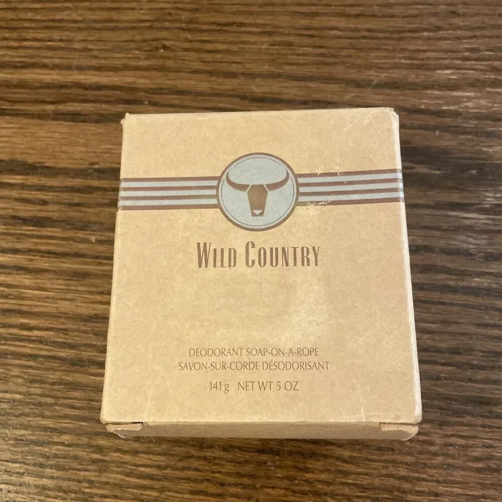 Vintage Avon Wild Country Soap On A Rope For Men 5 Oz New In Original Box NIB